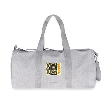 Spaghetti Pasta Pasta DNA Sayings Statement Food - Recycled Canvas Sports Bag by Stanley/Stella - heather grey - Front