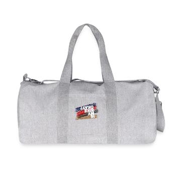 Motorcycle Motorcycles Biker Accident Sayings Sayings - Recycled Canvas Sports Bag by Stanley/Stella - heather grey - Front