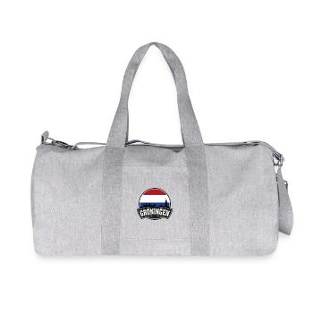 Groningen Niederlande Skyline Reise Souvenir Dutc - Recycelte Canvas-Sporttasche von Stanley/Stella - Grau meliert - Vorne