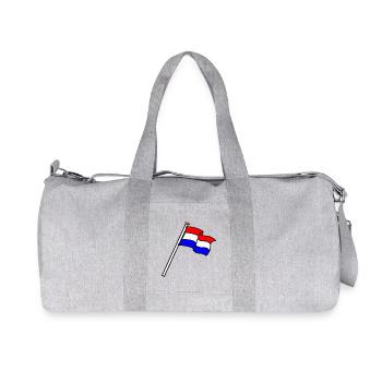 Flag Netherlands Flags NL - Recycled Canvas Sports Bag by Stanley/Stella - heather grey - Front