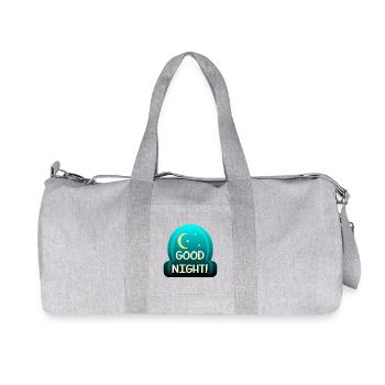 Bonne nuit - Dormir - Sac de sport en toile recyclée Stanley/Stella - gris chiné - Devant