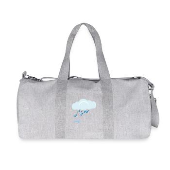 Pluie - Sac de sport en toile recyclée Stanley/Stella - gris chiné - Devant