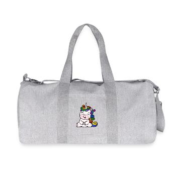 Transgender Tolerance Unicorn Lgbt Sexuality - Recycled Canvas Sports Bag by Stanley/Stella - heather grey - Front