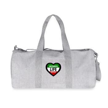 Women life freedom - Recycelte Canvas-Sporttasche von Stanley/Stella - Grau meliert - Vorne