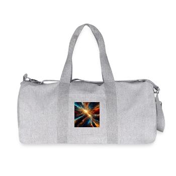 Cosmic Explosion Colors - Recycled Canvas Sports Bag by Stanley/Stella - heather grey - Front