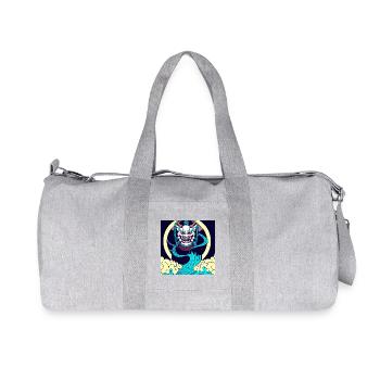 Asia Oni mask - Oni Tattoo - le démon japonais - Sac de sport en toile recyclée Stanley/Stella - gris chiné - Devant