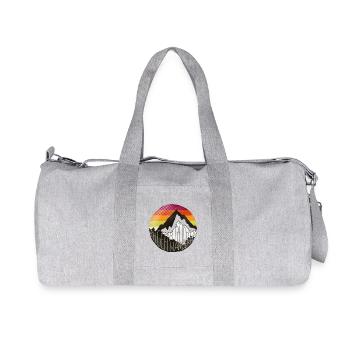 Mir reichts, ich geh wandern - retro, Berg, vintag - Recycelte Canvas-Sporttasche von Stanley/Stella - Grau meliert - Vorne
