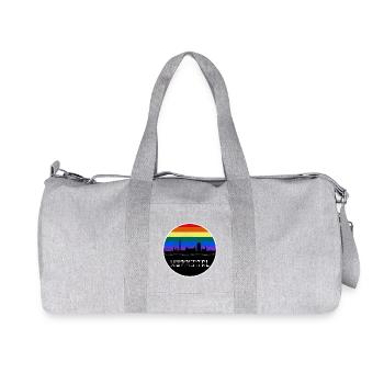 Wuppertal Skyline Rainbow - Recycled Canvas Sports Bag by Stanley/Stella - heather grey - Front