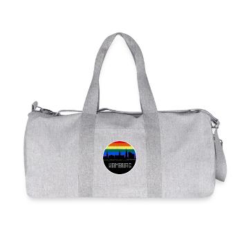 Hamburg Skyline Rainbow - Recycled Canvas Sports Bag by Stanley/Stella - heather grey - Front