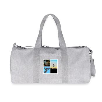 Motocross - Recycelte Canvas-Sporttasche von Stanley/Stella - Grau meliert - Vorne