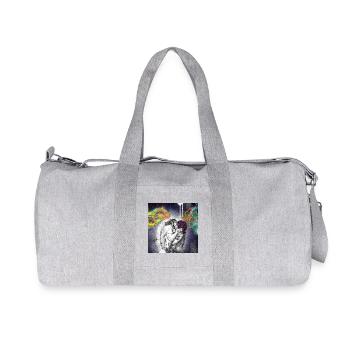 First Kiss - Recycelte Canvas-Sporttasche von Stanley/Stella - Grau meliert - Vorne