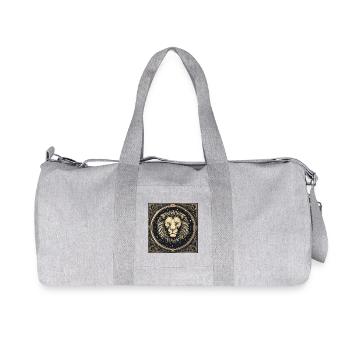Zodiac Leo - Recycelte Canvas-Sporttasche von Stanley/Stella - Grau meliert - Vorne