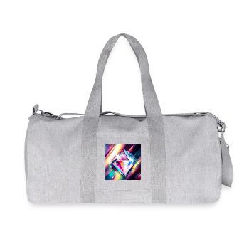 Diamant - Recycelte Canvas-Sporttasche von Stanley/Stella - Grau meliert - Vorne