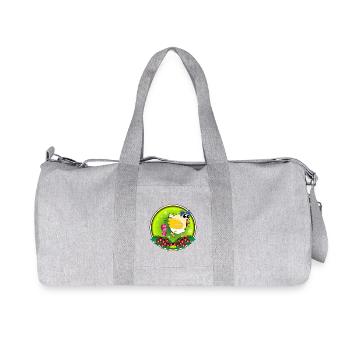 CHRISTMAS CHICKENS - Recycled Canvas Sports Bag by Stanley/Stella - heather grey - Front