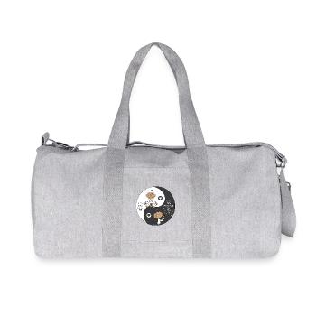 Yin Yang - Recycelte Canvas-Sporttasche von Stanley/Stella - Grau meliert - Vorne