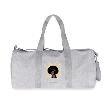 Juneteenth Freedom Day - Recycled Canvas Sports Bag by Stanley/Stella - heather grey - Front