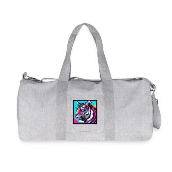 Tigre - Sac de sport en toile recyclée Stanley/Stella - gris chiné - Devant