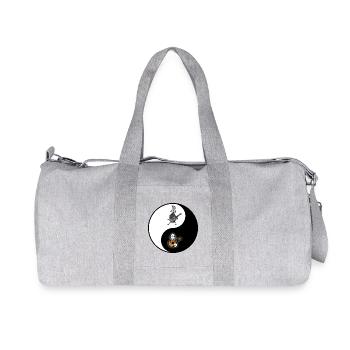 Hardrock vs Akustik Yin Yang alles im Einklang - Recycelte Canvas-Sporttasche von Stanley/Stella - Grau meliert - Vorne