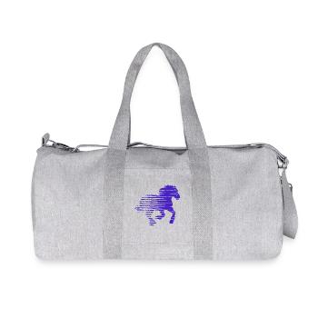 CHEVAL. POULAIN. JUMENT. ANIMAL. ANIMAUX. NATURE. - Sac de sport en toile recyclée Stanley/Stella - gris chiné - Devant