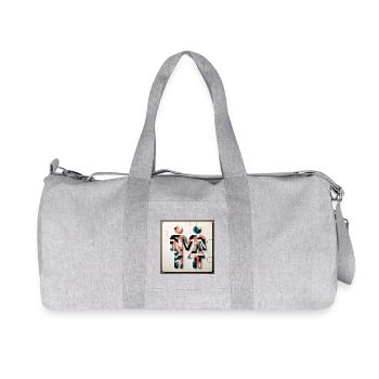couple main dans la main - Sac de sport en toile recyclée Stanley/Stella - gris chiné - Devant