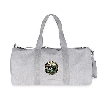 Le temps des tortues, embrassant la vie lente - Sac de sport en toile recyclée Stanley/Stella - gris chiné - Devant