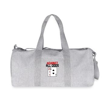 Casino Statement Jeu de cartes de poker Jeux d’argent - Sac de sport en toile recyclée Stanley/Stella - gris chiné - Devant