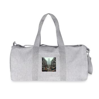 Décadence urbaine - Sac de sport en toile recyclée Stanley/Stella - gris chiné - Devant
