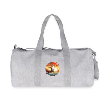 Tennisschaukel bei Sonnenuntergang - Recycelte Canvas-Sporttasche von Stanley/Stella - Grau meliert - Vorne