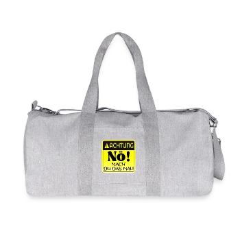 VERANTWORTUNG - Recycelte Canvas-Sporttasche von Stanley/Stella - Grau meliert - Vorne