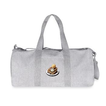 Waffles Waffle Lover Funny Waffle Gift - Recycled Canvas Sports Bag by Stanley/Stella - heather grey - Front