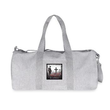 Never Forget World War Remembrance day. Poppy day - Recycled Canvas Sports Bag by Stanley/Stella - heather grey - Front