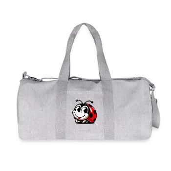 Marienkäfer - Recycelte Canvas-Sporttasche von Stanley/Stella - Grau meliert - Vorne