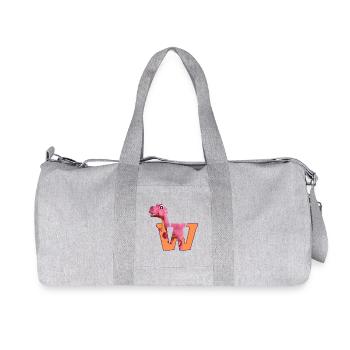 W - DINOSAURE, personnalisable - Sac de sport en toile recyclée Stanley/Stella - gris chiné - Devant