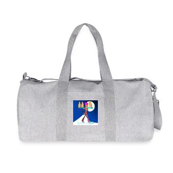 SKI PARTY SKIER BEER - Recycled Canvas Sports Bag by Stanley/Stella - heather grey - Front