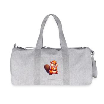 Beaver - Recycled Canvas Sports Bag by Stanley/Stella - heather grey - Front