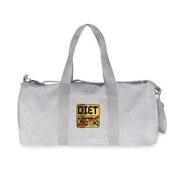 CHRISTMAS FOOD DIET - Recycled Canvas Sports Bag by Stanley/Stella - heather grey - Front
