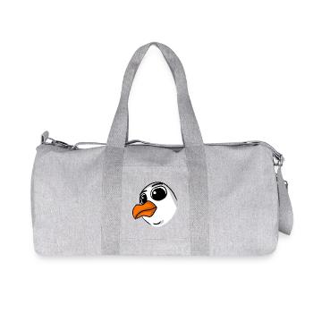 Seagull Head - Recycled Canvas Sports Bag by Stanley/Stella - heather grey - Front