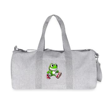 Frog - Recycled Canvas Sports Bag by Stanley/Stella - heather grey - Front