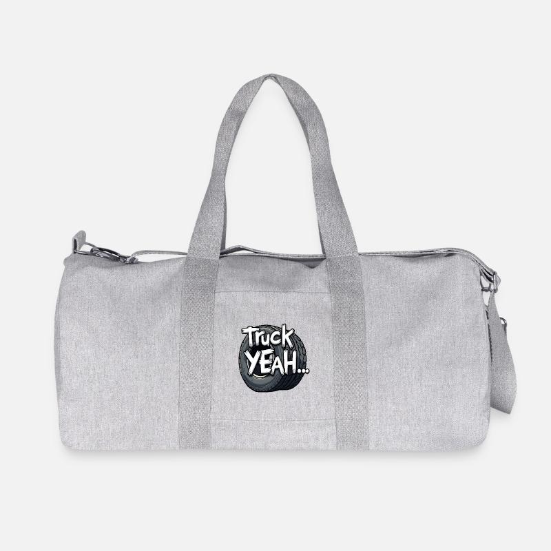 Truck Yeah! - Recycelte Canvas-Sporttasche von Stanley/Stella - Grau meliert