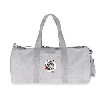 Chinese Zodiac Tiger - Recycled Canvas Sports Bag by Stanley/Stella - heather grey - Front
