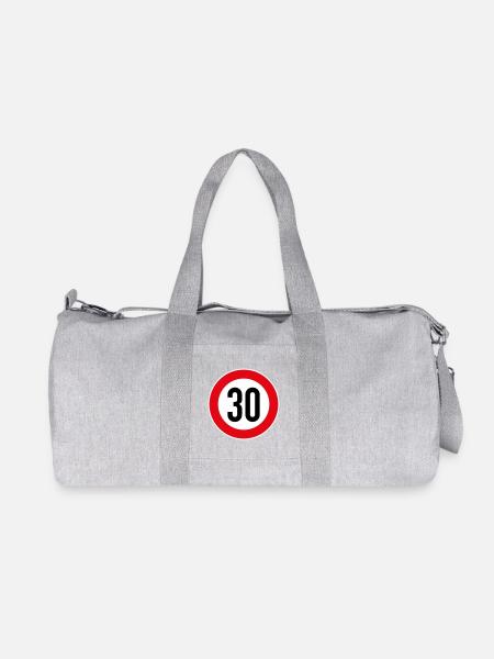 30 Birthday - Recycled Canvas Sports Bag by Stanley/Stella - heather grey