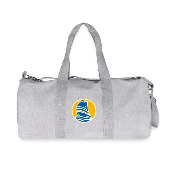 Voilier coucher de soleil minimal - Sac de sport en toile recyclée Stanley/Stella - gris chiné - Devant
