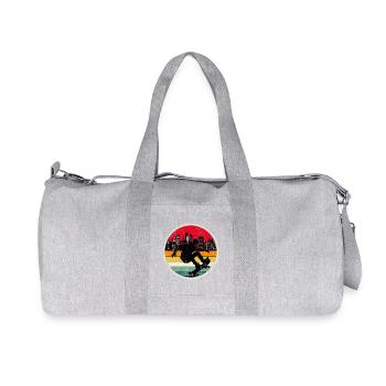 Urban Sunset Skate Silhouette - Recycled Canvas Sports Bag by Stanley/Stella - heather grey - Front