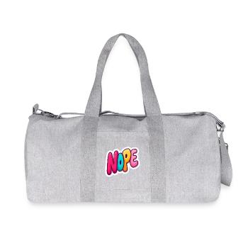 Nope - Recycled Canvas Sports Bag by Stanley/Stella - heather grey - Front