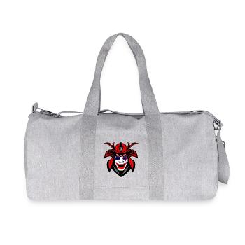 Samouraï heureux avec masque Menpo - Sac de sport en toile recyclée Stanley/Stella - gris chiné - Devant