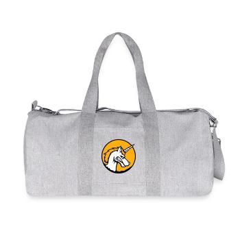 Unicorn Evil Angry Attack Teeth Grinding Sour - Recycled Canvas Sports Bag by Stanley/Stella - heather grey - Front