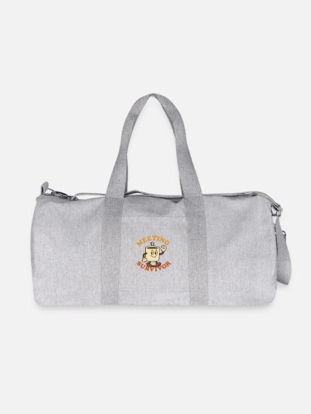 Treffen mit Überlebenden - Recycelte Canvas-Sporttasche von Stanley/Stella - Grau meliert
