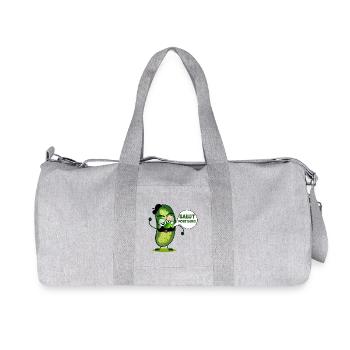 SALUT MOUSTACHE CORNICHONS - Sac de sport en toile recyclée Stanley/Stella - gris chiné - Devant