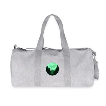 In the silence of the night, the forest speaks. - Recycled Canvas Sports Bag by Stanley/Stella - heather grey - Front