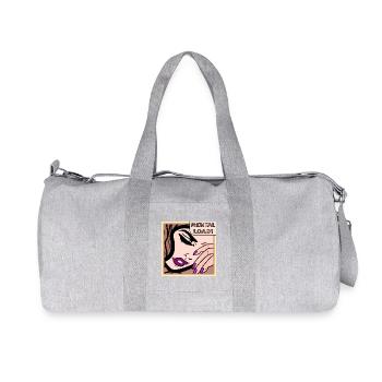Mentale Belastung Retro Pop Art - Recycelte Canvas-Sporttasche von Stanley/Stella - Grau meliert - Vorne